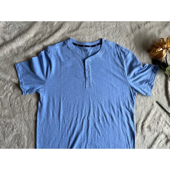 Mens Gap Henley Blue Large - Picture 2 of 5